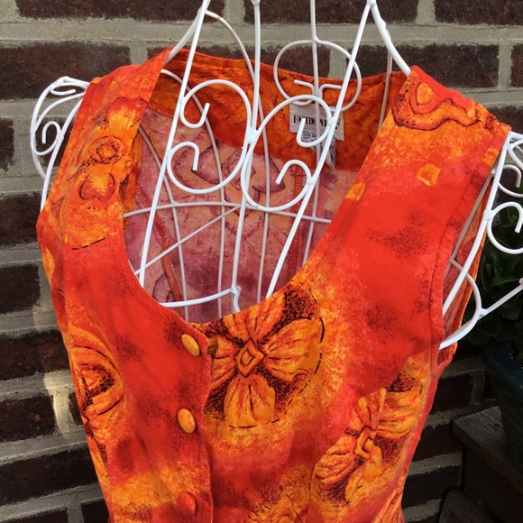 Vintage bright patterned summer dress - Picture 4 of 5